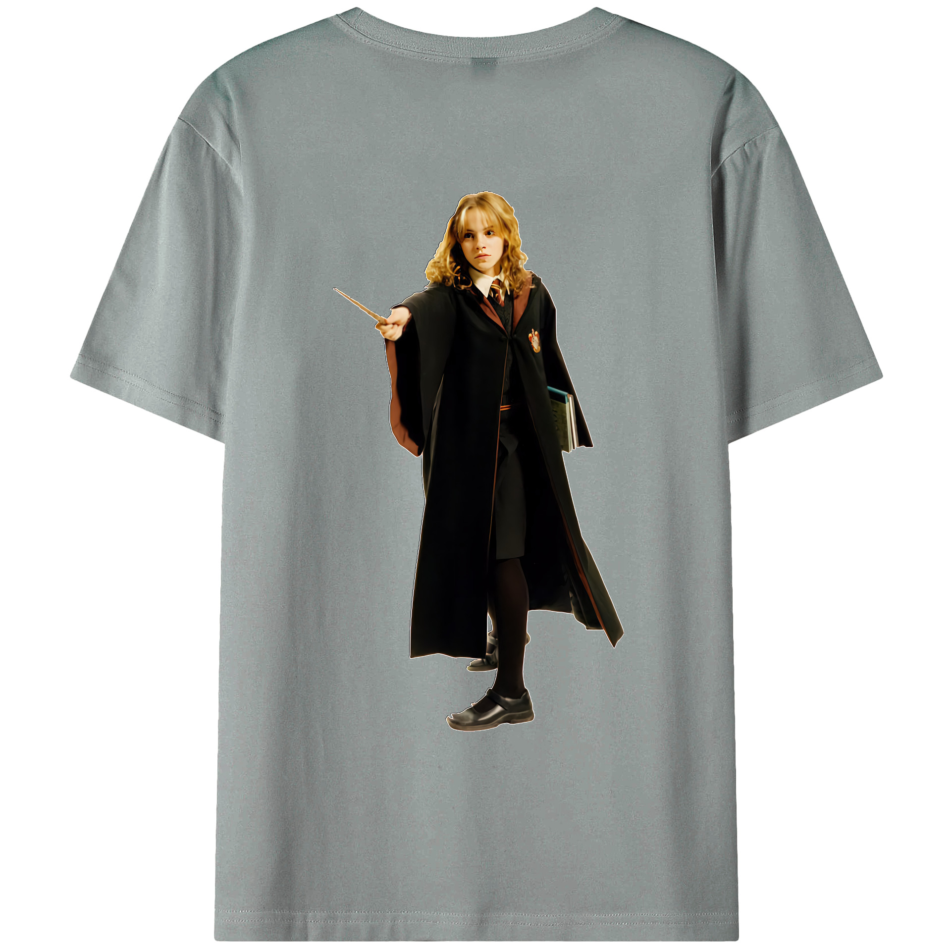（画像用） Harry Potter ハリー・ポッターシリーズ 綿100％ メンズ半袖Tシャツ（バックプリント） 通気性